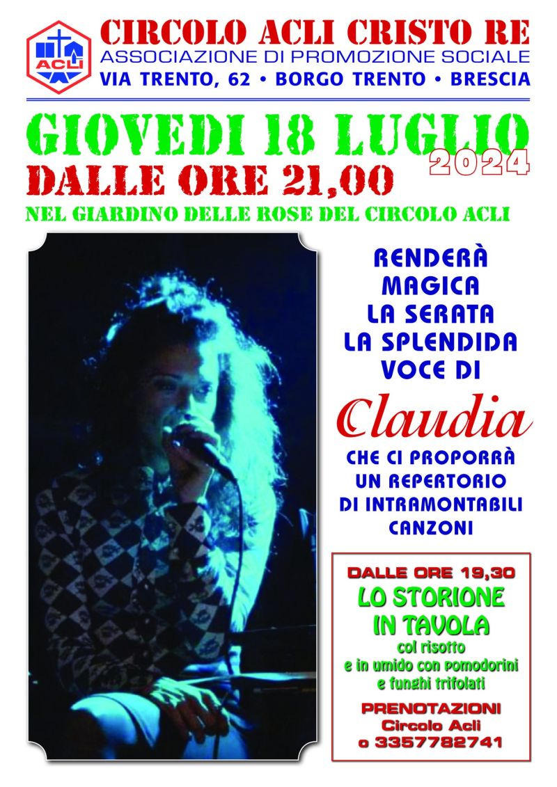 Musica dal vivo + Lo storione in tavola - Circolo Acli Cristo Re (BS)