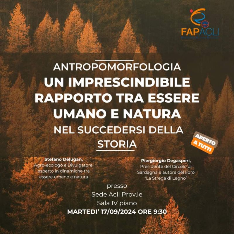 Un imprescindibile rapporto tra essere umano e natura - FAP Acli Trento (TN)