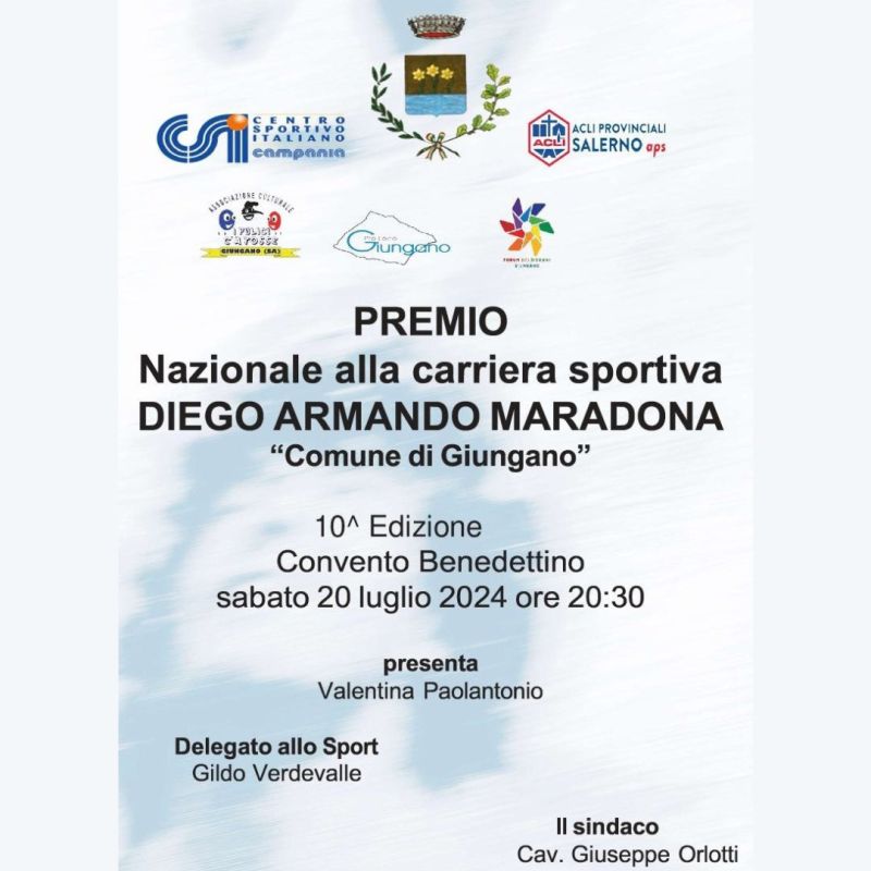 Premio Nazionale alla carriera sportiva Diego Armando Maradona - Acli Salerno (SA)