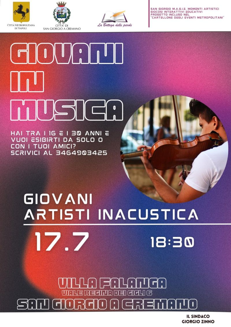 Giovani in musica - La Bottega delle parole aff. Acli Napoli (NA)