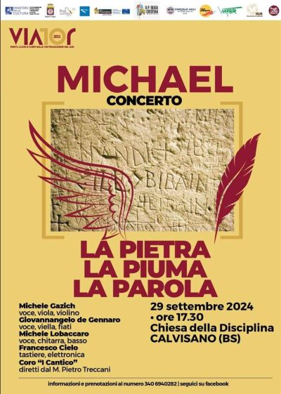 MICHAEL. La pietra la piuma la parola - Circolo Acli Calvisano (BS)